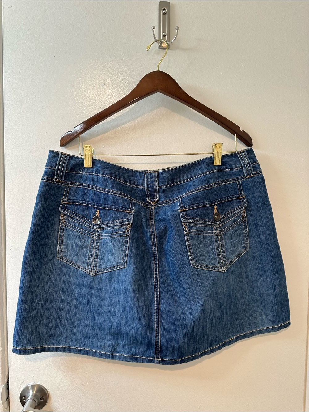 Faded Glory Classic Blue Denim Mini Skirt - Women
